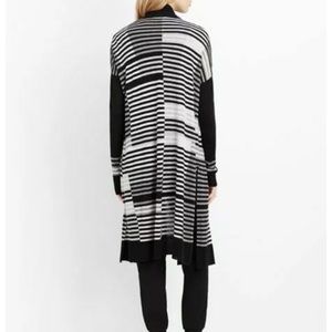 VINCE Intarsia Striped Cardigan, size small